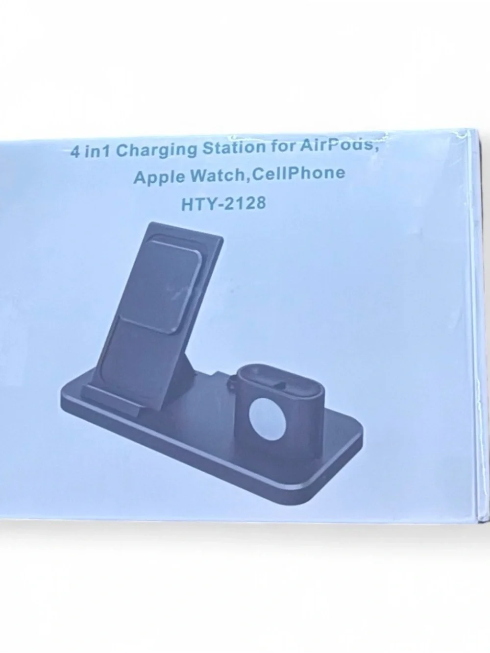 4-in-1 Charging Station for AirPods, Apple Watch & Cell Phone - Black